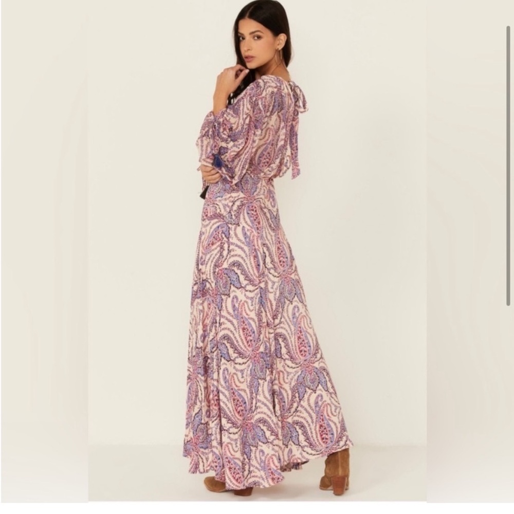 Free People Mirage Printed Flowy Maxi Dress